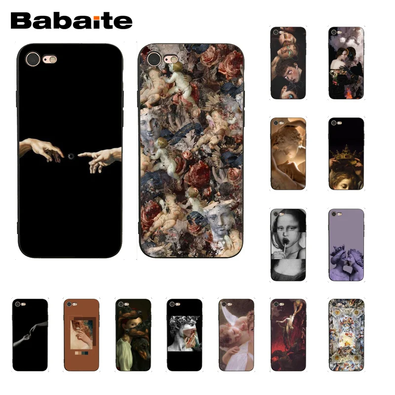 

Babaite Vintage Plaster Statue David aesthetic Art Black Phone Cover for iPhone 8 7 6 6S Plus X XS MAX 5 5S SE XR Fundas Capa
