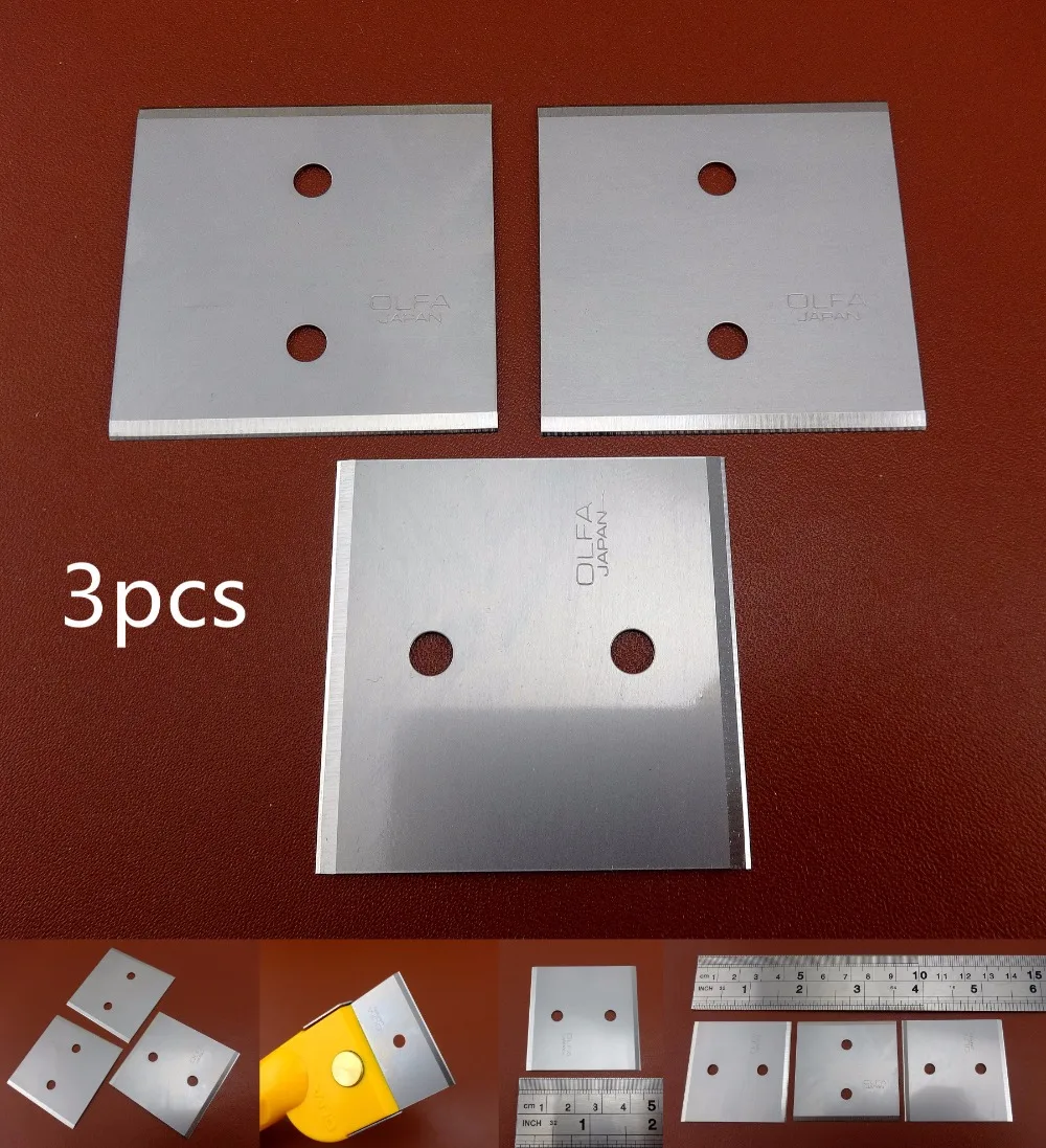 

3pc BTC-1 Leather Craft Utility Bevel Edge Skiving Skiver Cutter Knife Punch Line Tool Replace Blades - Edger Creaser Beveler