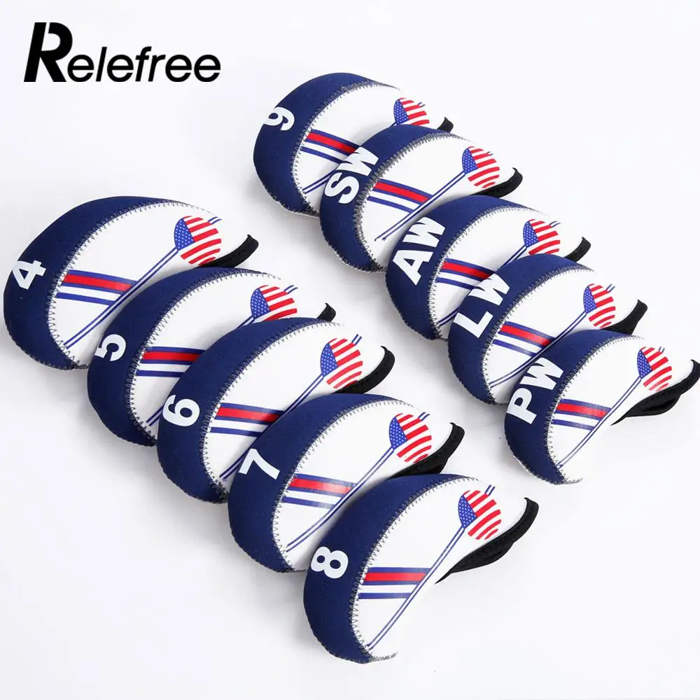 Buy Blue White Golf Clubs Golf Club Cover Sports