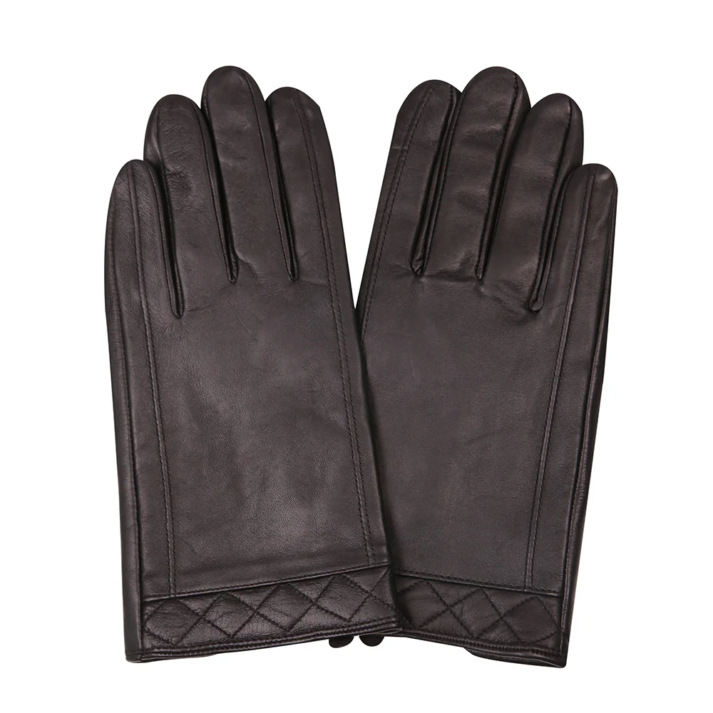 Leather Gloves Man Winter Keep Warm Thicken Plus Velvet Business Driving Motorcycle Touchscreen Sheepskin Gloves Male M18006NC