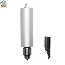 DC12V 1A Hand Electric Drill Woodworking DIY Press Motor with 0.3-4mm JT0 Keyless Chuck with 10pc Twist Bit Set Model Hobby Tool