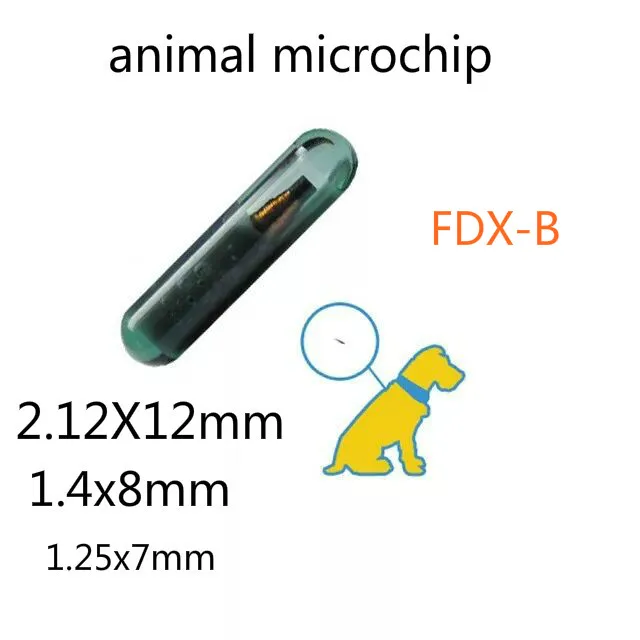 

100pcs a lot 1.25x7mm cat dog microchip animal syringe ID implant pet chip needle vet RFID injector PIT tag for aquaculture fish