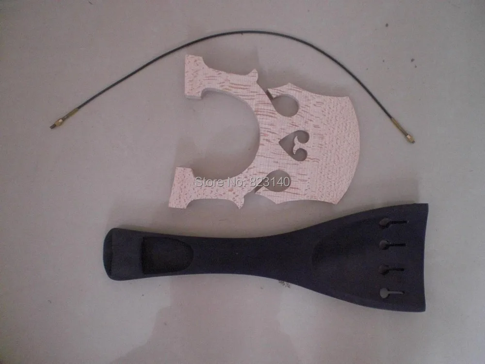 

High Quality Ebony Bass Tail Piece with Bass Bridge & Tail guts