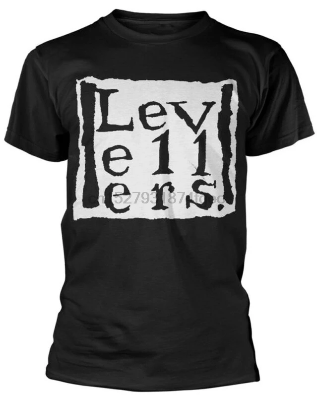 Футболка Levellers 'Logo' (Schwarz)-Neu und Offiziell | Мужская одежда