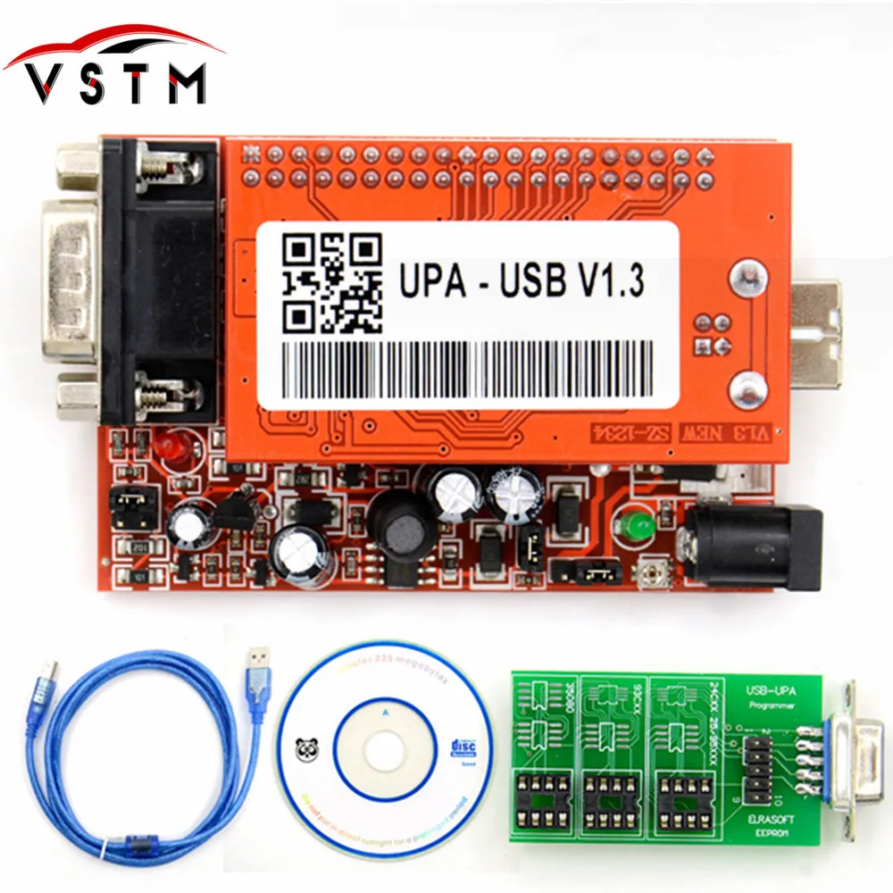 Программатор USB UPA с полными адаптерами программатор usb v1.3 Ecu upa бесплатная