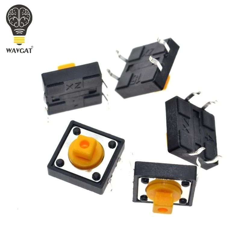 25PCS Tactile Push Button Switch Momentary 12*12*7.3MM Micro switch button + 25PCS Tact Cap(5 colors) for Arduino 25PCS Tactile Push Button Switch Momentary 12*12*7.3MM Micro switch button + 25PCS Tact Cap(5 colors) for Arduino