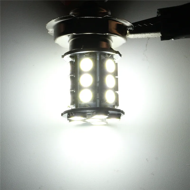 2 шт 12V AC P26 S 24 SMD светодиодный белый автомобиль мотоцикл лампы для передних фар лампа