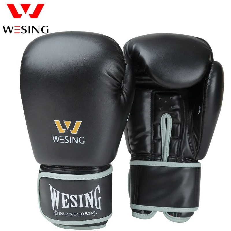Боксерские перчатки Wesing мужские тренировочные Sanda luvas Muay Thai кожаные боксерские box