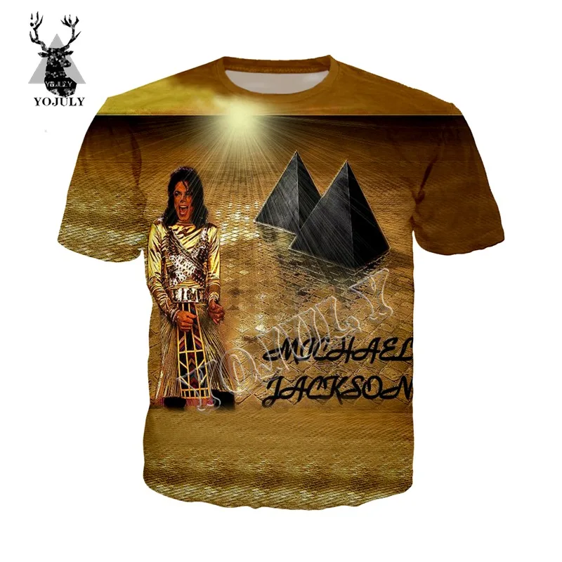 

YOJULY Michael Jackson 3D Print Summer t Shirt Men/Women T-Shirts Short Sleeve Fashion Casual T shirt Streetwear Tops Tees Y29