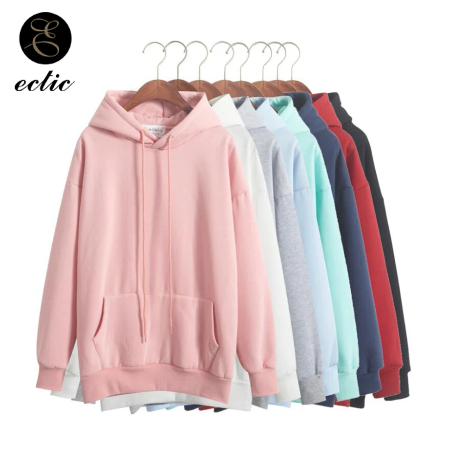 Kangaroo Pocket Hoodie Poleron Mujer 2021 Plain Sweatshirt Korean Streetwear Oversized Hoodie Women Kawaii Long Sleeve _ - AliExpress Mobile