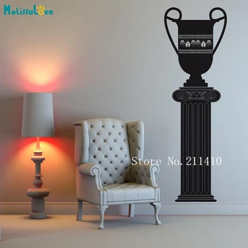 

Simple Design Wall Decals Ancient Greece Vase Vinilos Paredes Home Decor For Living Room Removable Vinyl Cool Art Murals YT080
