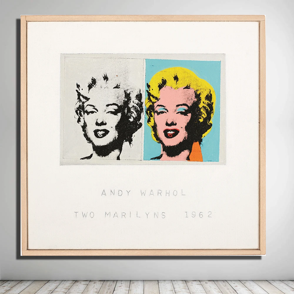 HDARTISAN Two Marilyns 1962 от Andy Warhol художественные принты на холсте для гостиной домашний