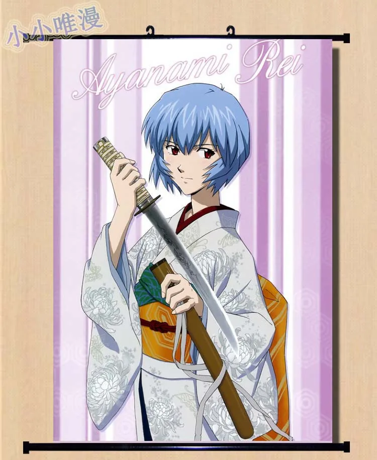 

Japanese Anime NEON GENESIS EVANGELION EVA characters Ayanami Rei & Nagisa Kaworu Home Decor Wall Scroll Poster 40x60CM