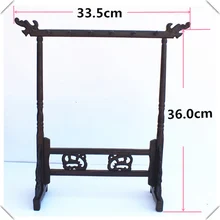 Suporte de escova tradicional chinês caligrafia caneta titular suporte 12 gancho frango-asa de madeira suporte de escova pendurado caneta titular