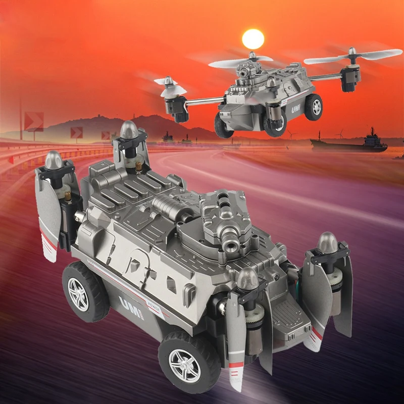 

Land And Air Four-Axis Fy330 Toy Aircraft Toy Car Model Two In One For Boy As Children'S Gift