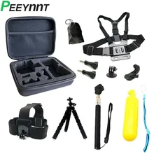 Peeynnt acessórios para gopro hero 9 alças montagens para go pro 8 7 6 5 4 3 sessão câmera de ação para sjcam sj4000 yi 4k eken h9r