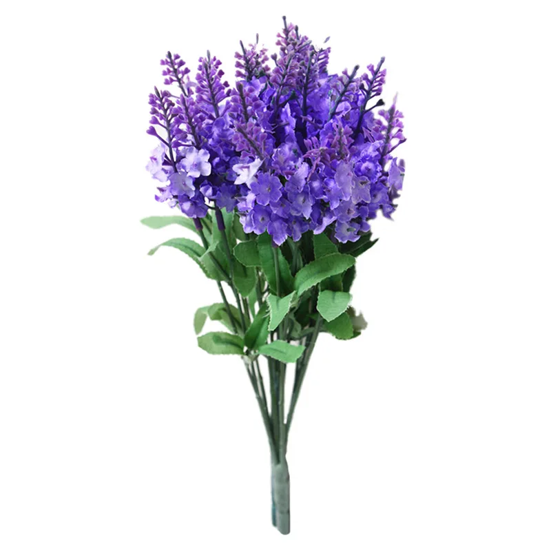 

1pc Artificial Fake Flower Bush Bouquet Home Wedding Decor Purple