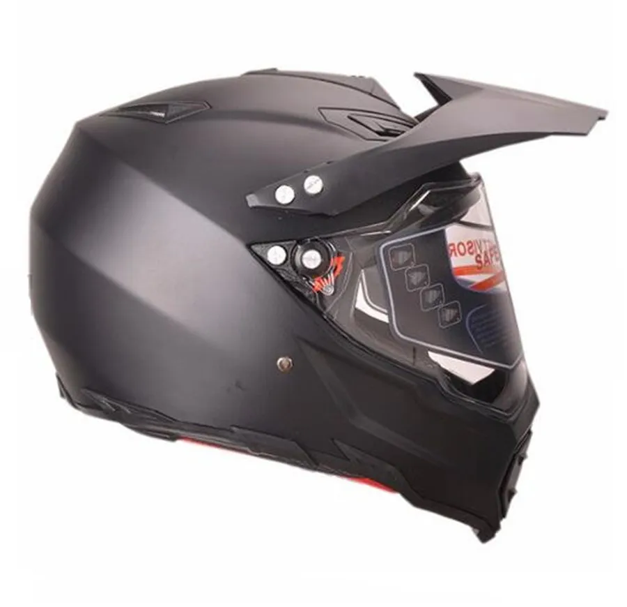 DOT взрослый шлем для Dirtbike ATV Мотокросс MX внедорожный мотоцикл уличный велосипед шлем для езды на снегоходе с козырьком(средний, глянцевый