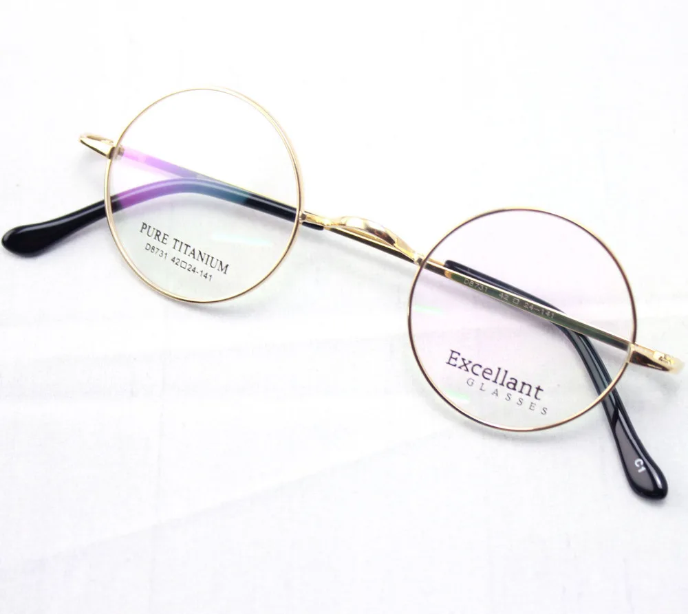 Men's Clothing Frames Eyewear & Accessories Amillet Retro Mens Round Titanium Eyeglass Frames