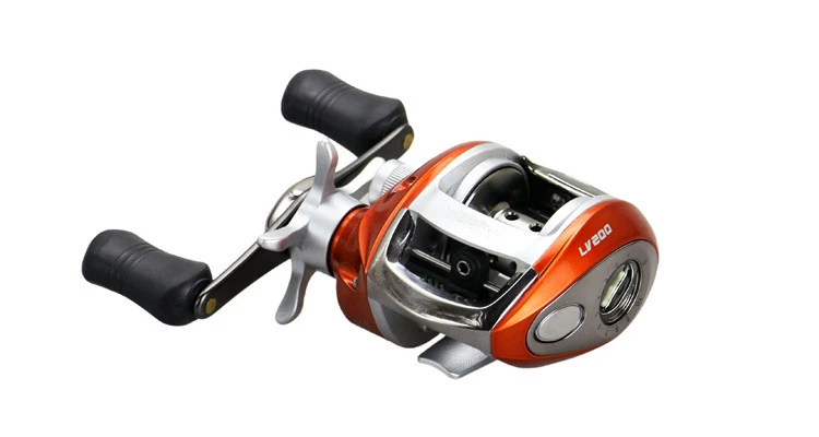 Organge Baitcasting Reel 12+ 1BB 6,3: 1 Подшипники Наживка литья Рыболовные катушка Магнитная Тормозная капли воды колеса Катушки Рыбалка катушки - Цвет: Organge