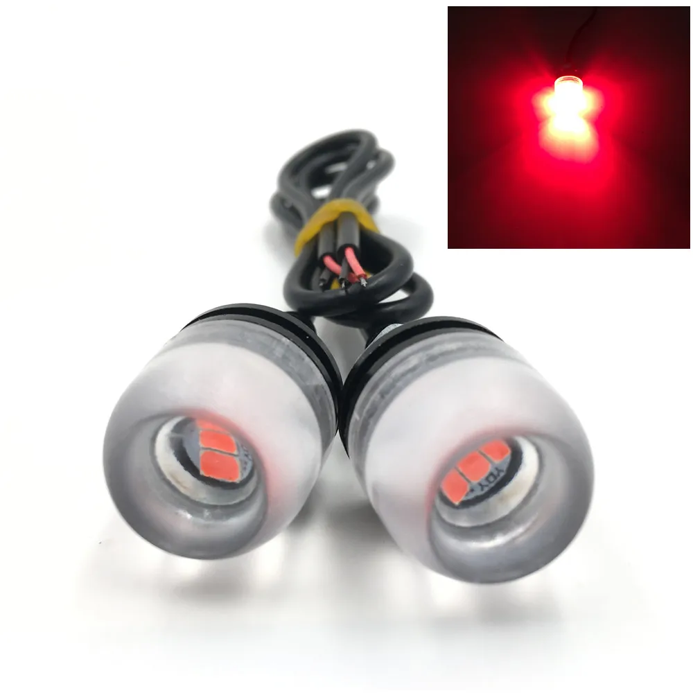2X красный орлиный глаз светильник 3SMD 5630 Светодиодный дневные ходовые огни