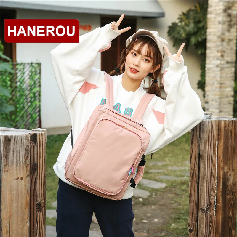

Unisex Hand Bag Nylon Waterproof Backpacks Laptop Bag Multifunction Women Backpack Large Capacity School Bags For Teenage Girls