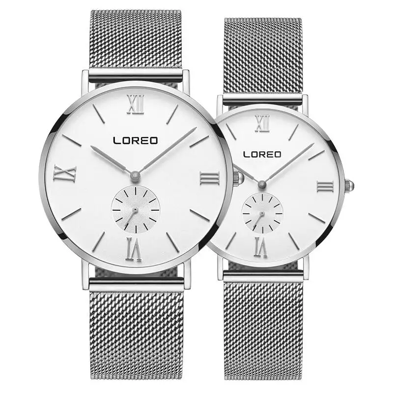 

LOREO 5108 Germany bauhaus watches lover Men Women Stainless Steel Waterproof Watch Relogio Masculine Shock Resistant Watches