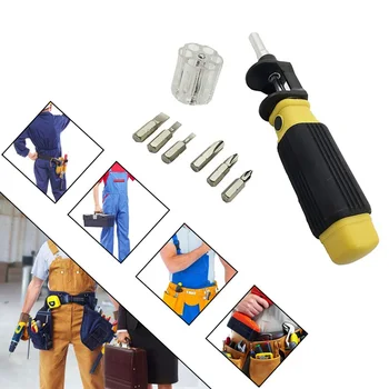 

360 Screwdriver 6 in 1 Multi-Function Steel Rotary Screwdriver Set