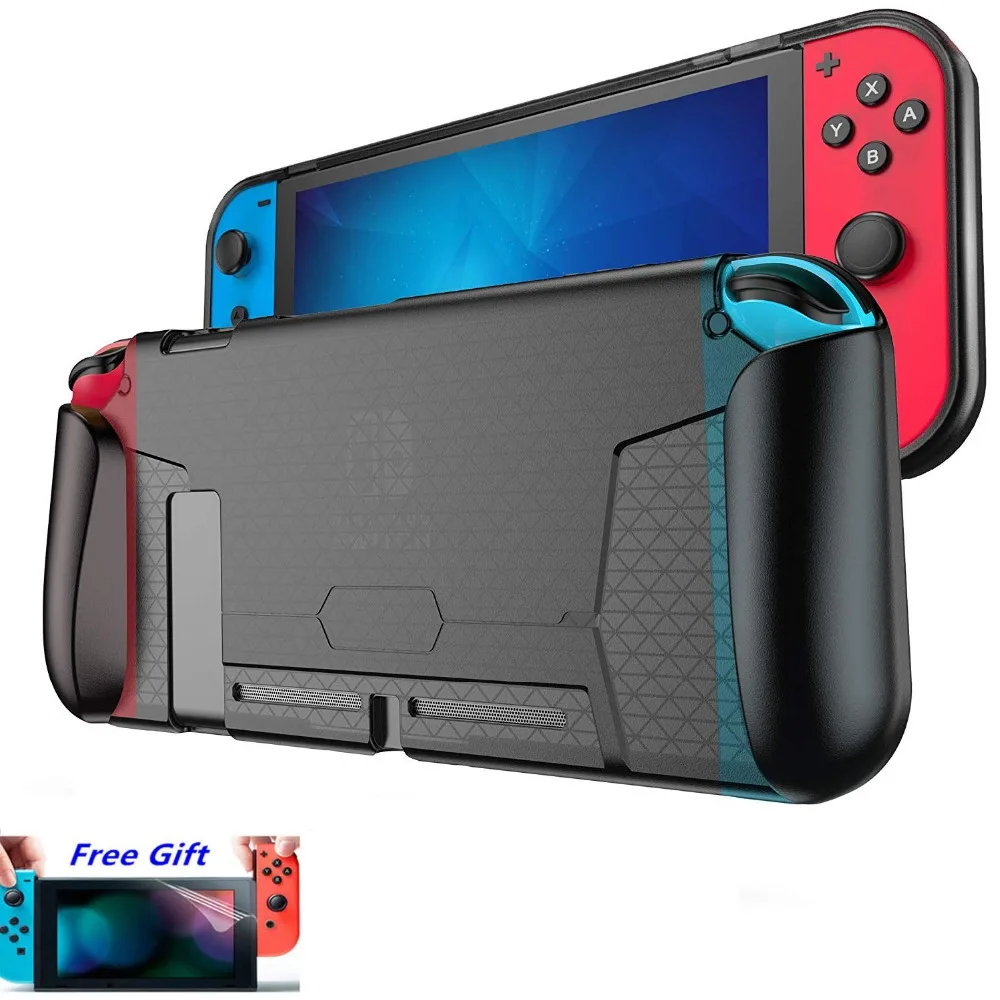 

Nintend Switch Foggy Clear Protective Case Shell Stores 4 Games Soft Handle Grip Cover Guards For Nintendoswitch NS Accssories