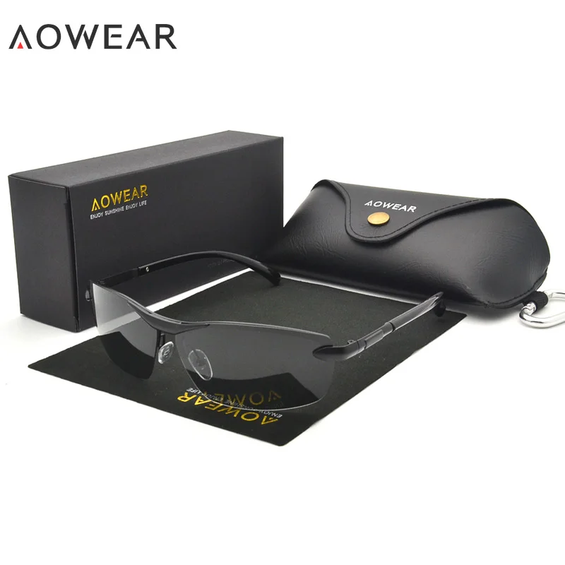 Солнцезащитные очки AOWEAR HD хамелеоны Мужские поляризационные фотохромные для