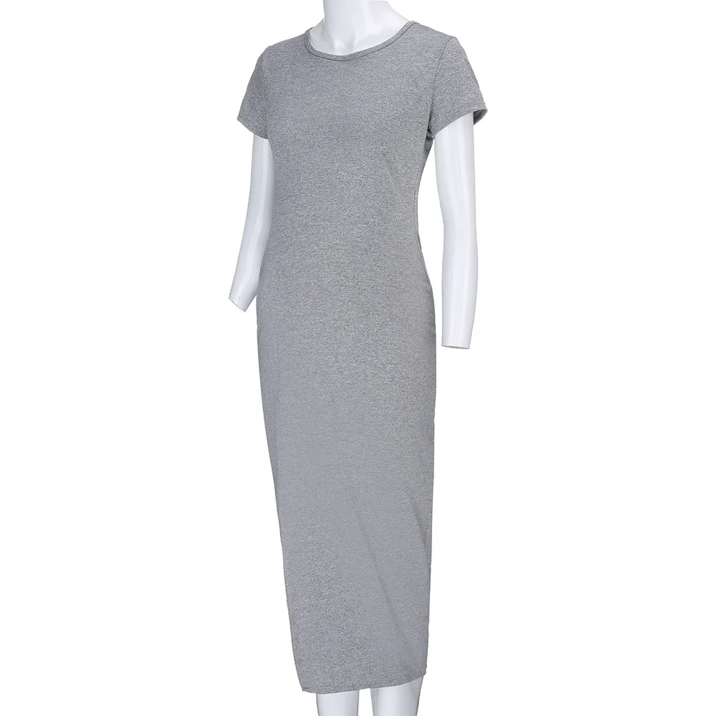 Envsoll/платья для беременных женщин; платье для беременных; реквизит для беременных; Vestidos; платье; пикантные однотонные летние длинные платья