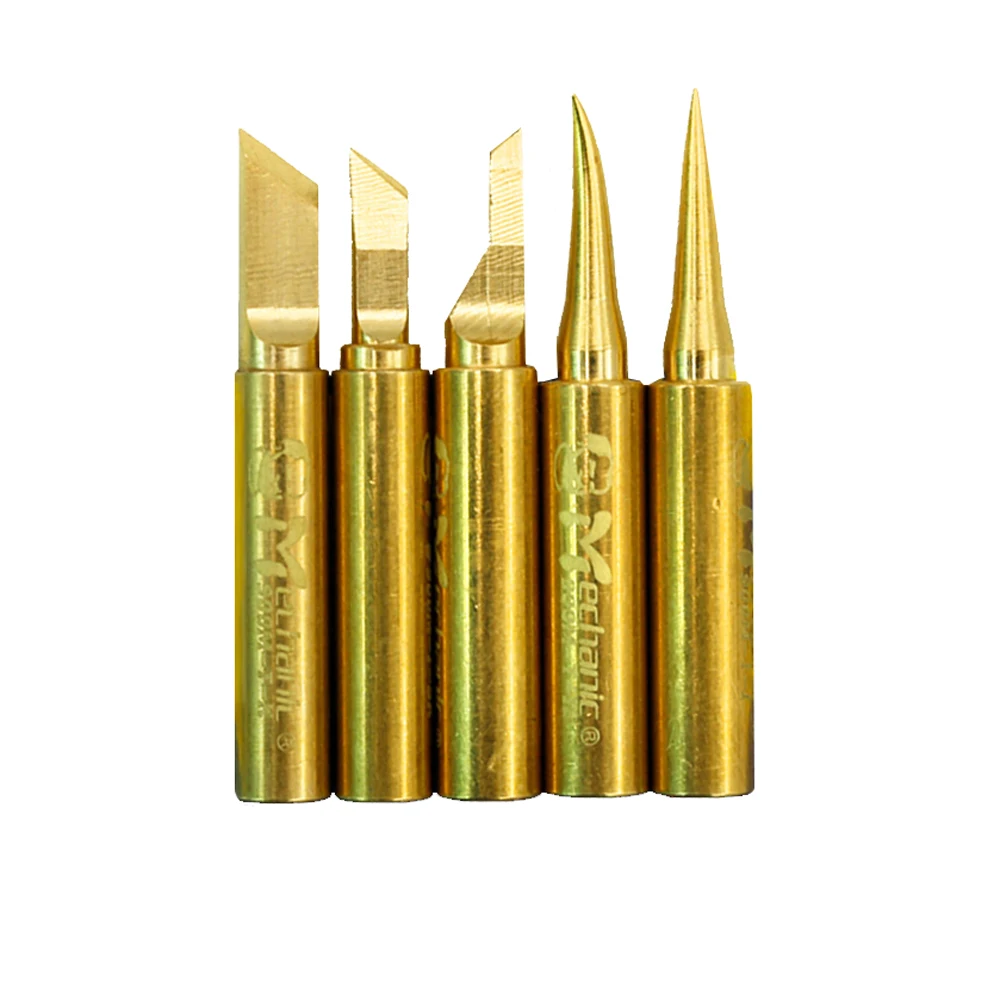 

MECHANIC 900M-T-I IS Series Pure Copper Welding Head Soldering Iron Replacement For Soldering Repair Station Solder Iron Tips