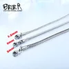 Beier 1.5/2/34mm stainless steel necklace twist  trendy Square Fox chain necklace boy/man BN1043 ► Photo 1/5