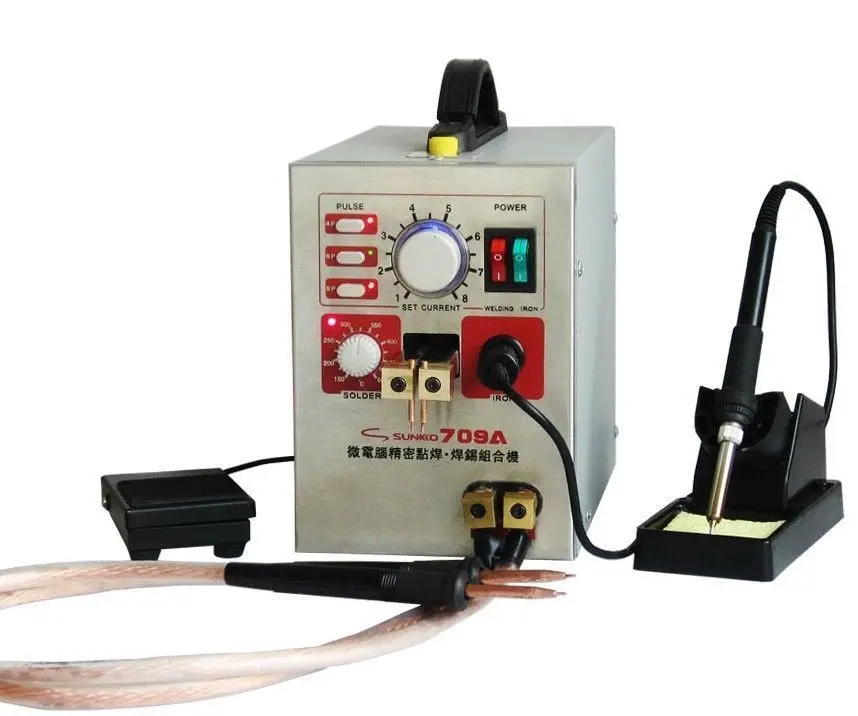 

2in1 709A Micro-computer Pedal control battery spot welder+Soldering 220V
