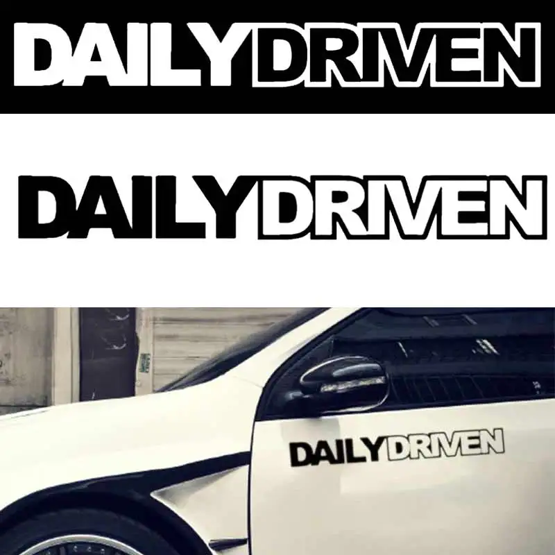 

JDM Car Sticker Daily Driven Mugen Euro Spoon Stance Illest Drift Vinyl Decals Truck AUTO Window Bumper M8617