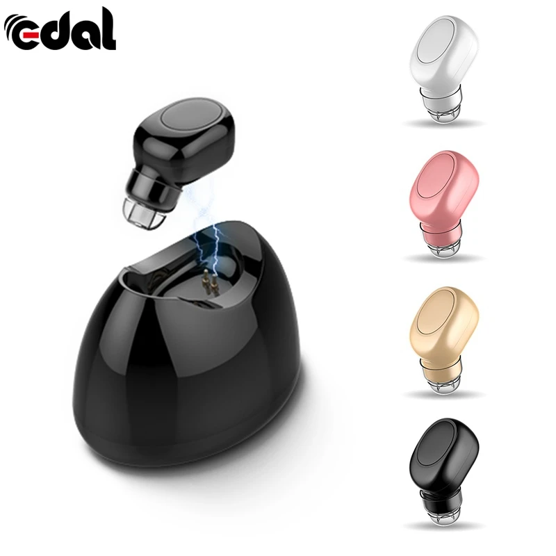 

Wireless Bluetooth Headphone In Ear Portable Earphone Mini Headset Magnetic Charging Box Earpiece with Mic for IPhone X Samsung