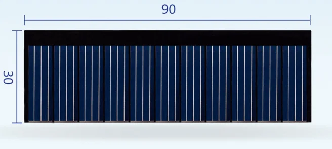Мини поли Солнечная Панель 5,5 V 65MA для фонарика специальная солнечная панель s 90*30 мм