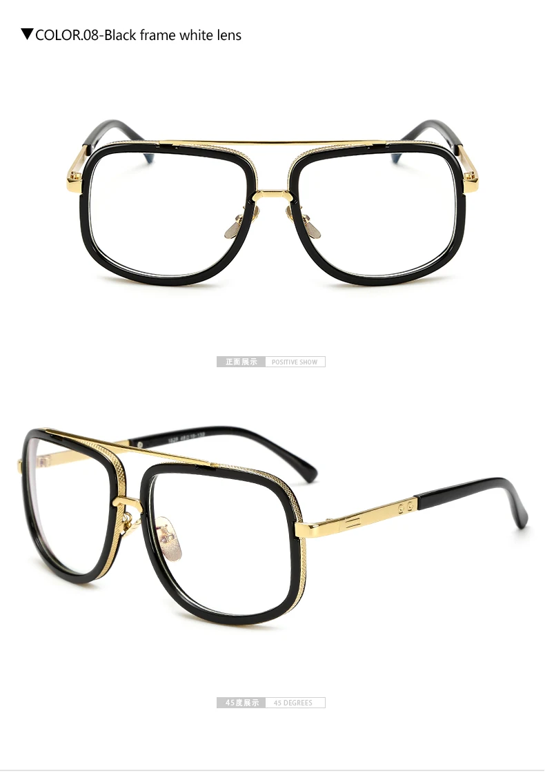 Longkeader, золотые металлические оправы для очков, для мужчин, брендовые, плоский верх, большая черная квадратная оправа, очки, оптические, мужские, женские, унисекс, gafas