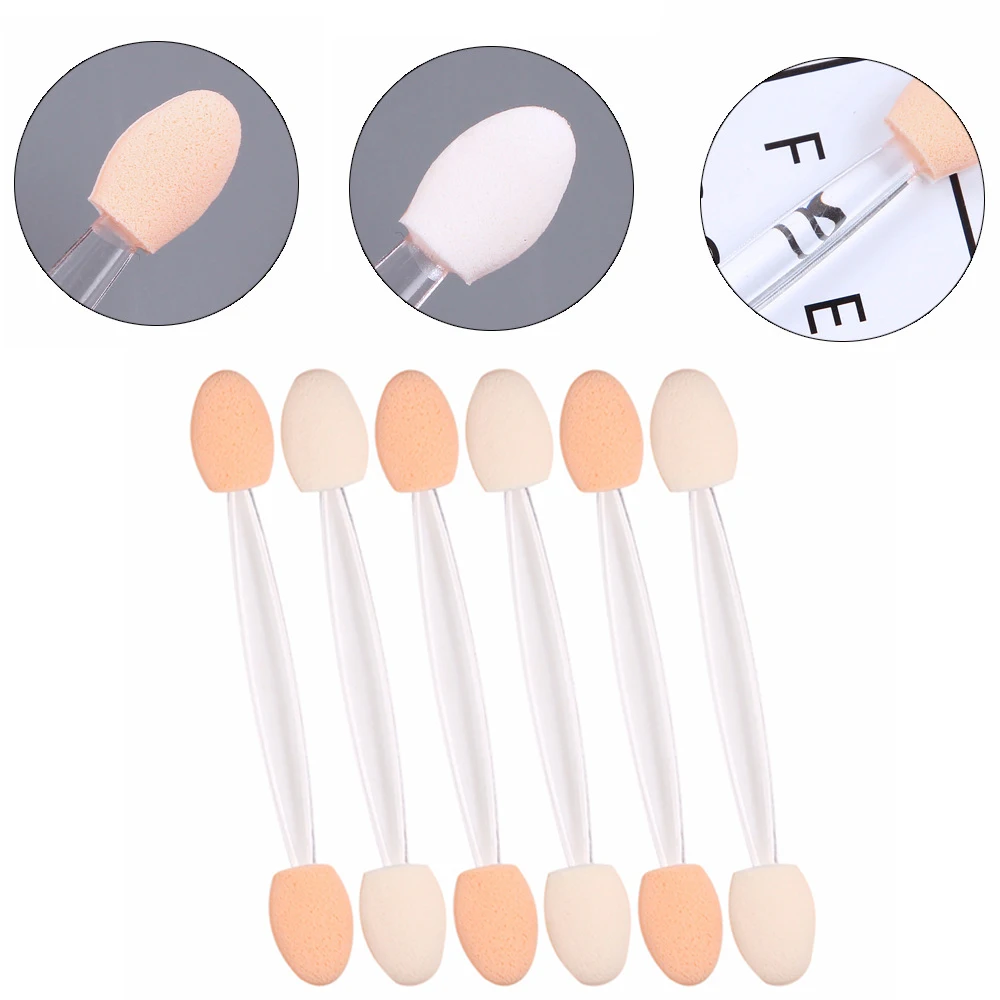 10 pcs Eyeshadow Applicator Pro Sponge Double Ended Make Up Supplies