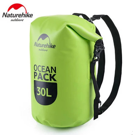 Naturehike на открытом воздухе Водонепроницаемый Спортивные сумки 20L 30L 500D океан Водонепроницаемый рафтинг мешок уплотнения FS15M020-J FS16M020-S FS16M030-L - Цвет: GREEN 30L BACKPACK