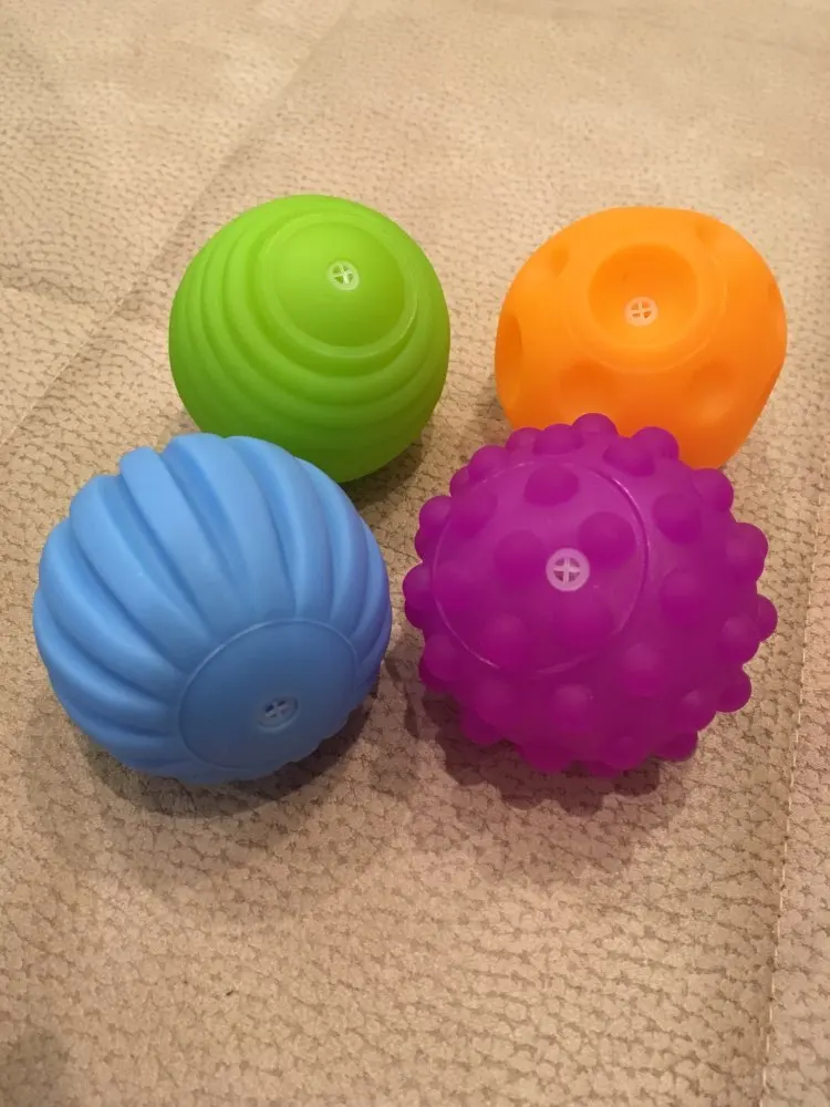 Детский сенсорный мяч для рук, звук, детский массажный Мягкий шар, детские развивающие игрушки