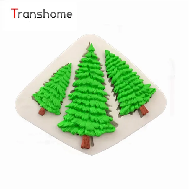 diy christmas tree cake border silicone mold fondant cake decorating christmas tree candy mold