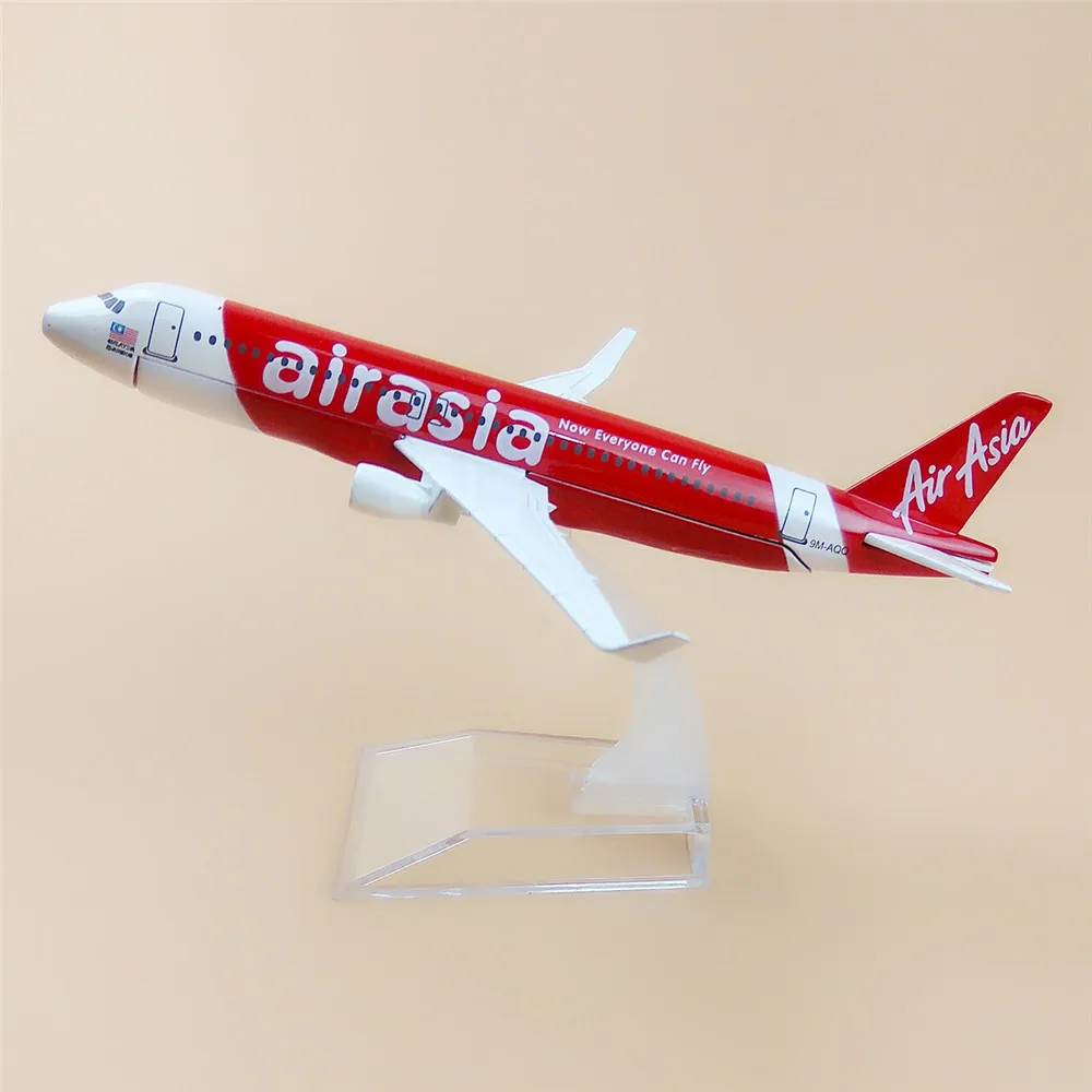 16 см азиатский Air Asia Airasia Airlines Airbus 320 A320 теперь каждый может лететь на самолете