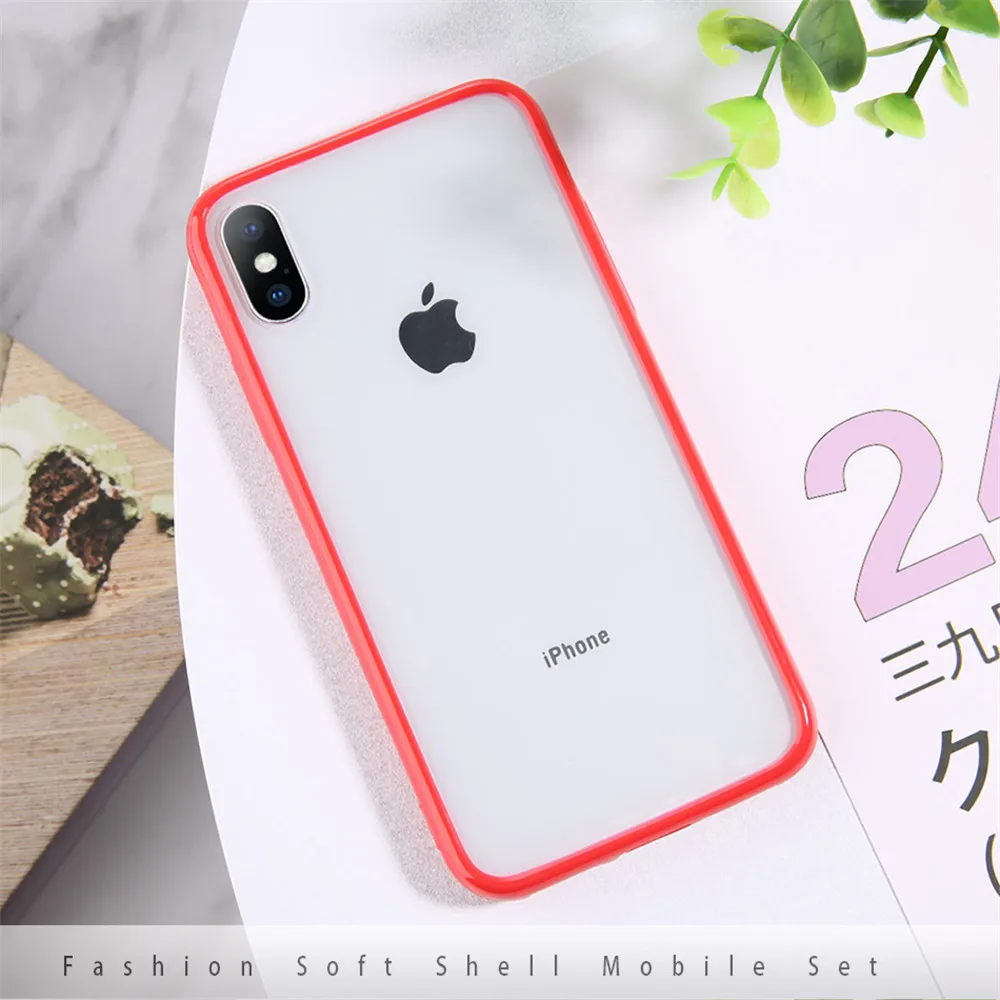 Lovebay прозрачные Простые Чехлы для телефона для iphone 11 Pro X XR XS Max пары TPU акрил для iphone 11 6 6S 7 8 Plus чехол