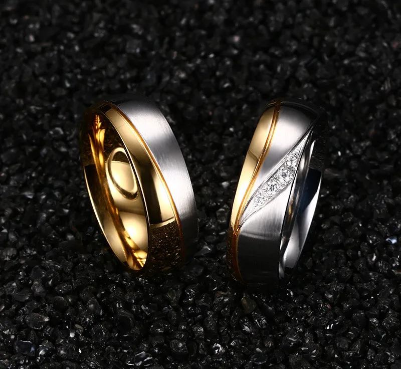 Chic Multi Design Stainless Steel Rings Display 1