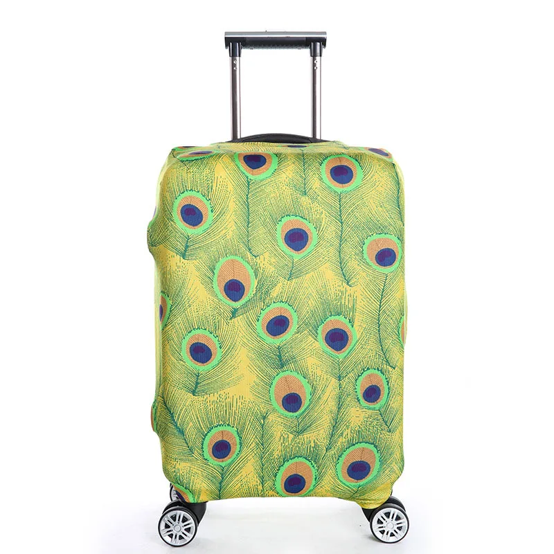 Толстый S/M/L/XL эластичный чехол для чемодана, модный защитный рукав для чемодана, сумки на колесиках, чехол для 1"~ 32" пыли, аксессуары для путешествий - Цвет: 37