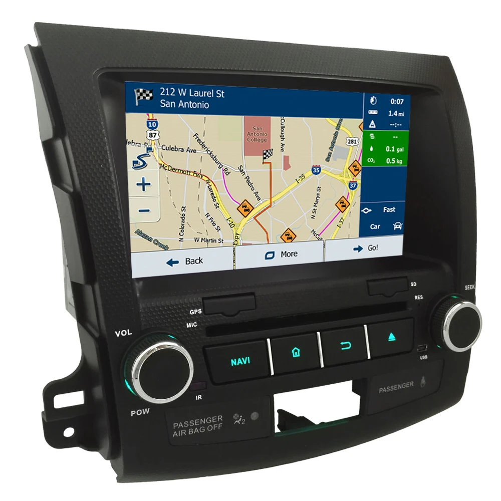 Top KLYDE 8" Octa Core 4GB RAM Android 8.0 7.1 BT Car DVD Player Radio For Mitsubishi Outlander 2006 2007 2008 2009 2010 2011 2012 3