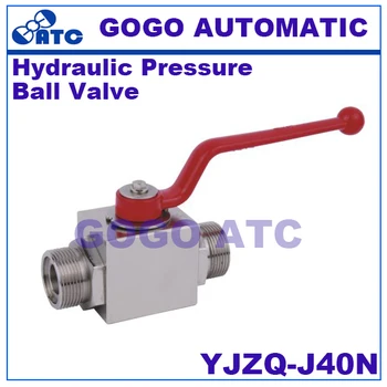 

High quality hydraulic pressure ball valve YJZQ-J40N famale thread G11/2" carbon steel high pressure ball valve
