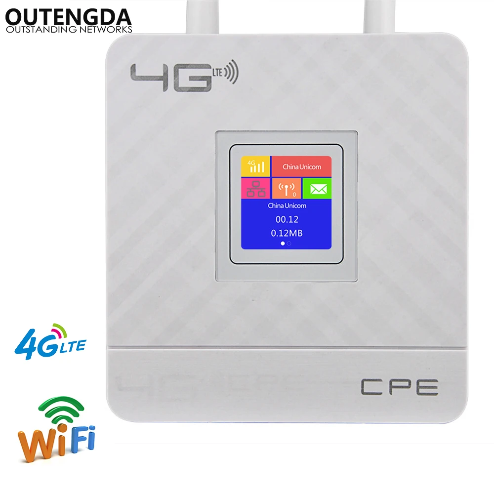 4G Wi-Fi маршрутизатор 300 Мбит Беспроводной Wi-Fi Мобильный CAT4 LTE/3g/4G открыл CPE маршрутизатор с SIM WAN/LAN Порты и разъёмы Поддержка многополосный