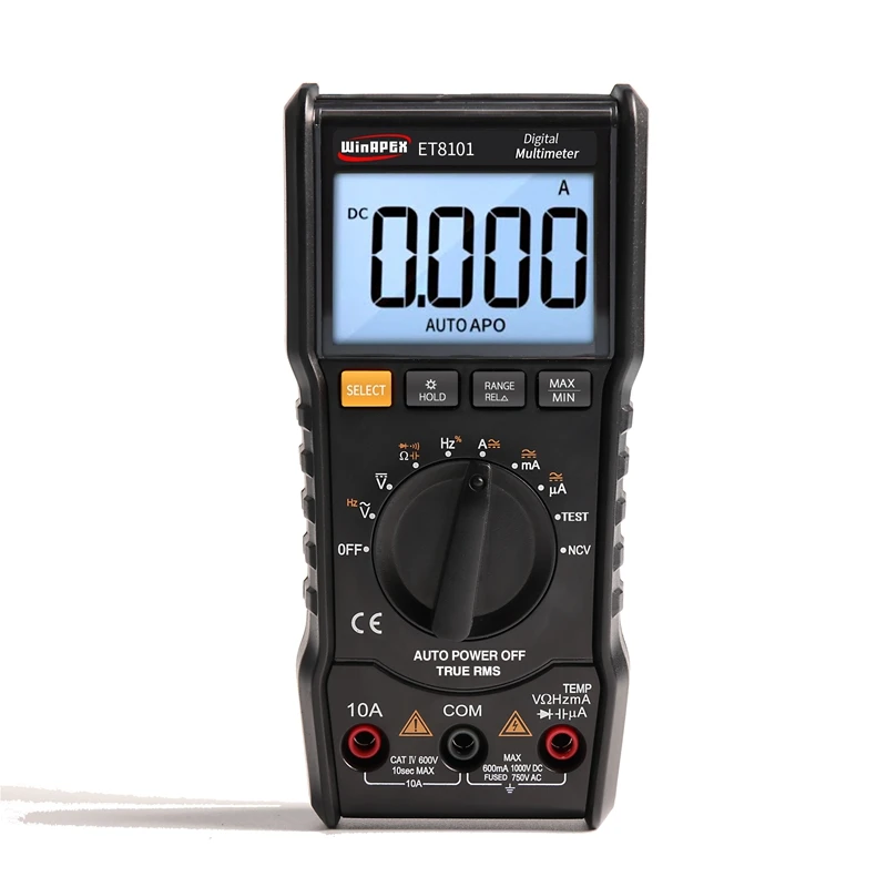 Pocket Digital Multimeter LCD AC DC 6000 True RMS Voltmeter 1000V 10A NCV LIVE Probe Multimeters Buzzer | Инструменты